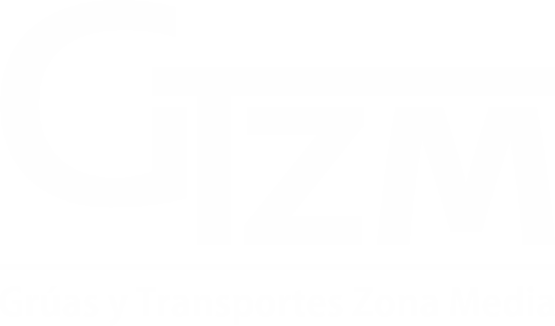 logo gruas y transportes zona media blanco